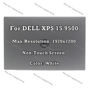 15,6" Dell XPS 15 9500 FHD LCD Display Non-Touch Screen Assembly Komplett Weiß - Bild 1 von 8