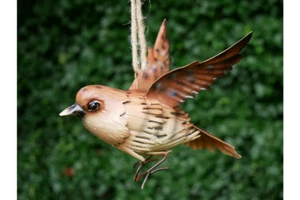 Vogel Garten Deko hängend Baum Wildtiere Metall Outdoor Deko Geschenk Haus - Bild 1 von 5