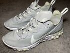 Nike React Element 55 Ladies Wolf Grey Aqua Size 4.5 Trainers Athletic Shoes VGC