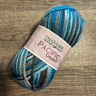 Cascade Yarns Pacific Chunky Yarn - Color #625 Glacier -  FREE US Shipping - Image 1 of 4