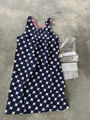 Morgan & Milo Kids Girls Blue White Polkadot Dress Size 10 - Image 1 of 4