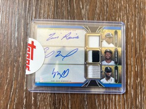 Raines Jimenez Robert 2022 Triple Threads Auto Blue Jersey Patch Relic #'d 3/3