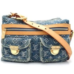 LOUIS VUITTON Shoulder bag Buggy PM Monogram denim M95049 Blue /352227 - Picture 1 of 9