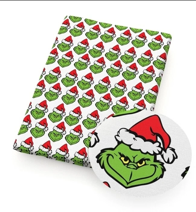 Navidad Verde Papá Noel Poliéster Mezcla Algodón Tela 20"x55" 1145979 Blanco Foto 1 de 1