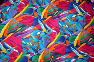 RIOT EN COLORES PRIMARIOS BRILLANTES DE SYKEL INDUSTRIES - TELA 100% ALGODÓN - Imagen 1 de 5