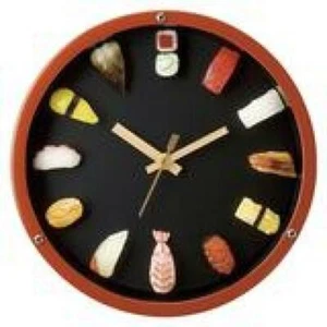Original Lebensmittelprobe Sushi Uhr Replik Fake Food 12 verschiedene Sushi Toppings - Bild 1 von 7