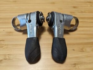 Vintage SUNTOUR "Power" friction thumb shifters.  Made in Japan