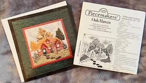 Vintage Quilt Country Store Piecemakers Oak Haven Notizkarte Wandbehang Muster 1995 - Bild 1 von 7