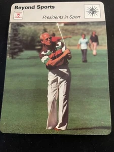 1977 1977/79 SPORTSCASTER BEYOND SPORTS PHOTO GERALD FORD PRESIDENTS IN SPORT - Picture 1 of 2