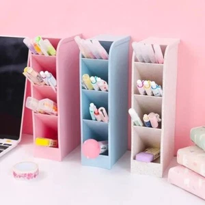 Large Capacity Oblique Pen Holder Pencil Container Office - Picture 1 of 12