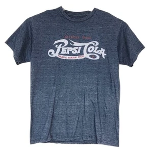 Savvy Pepsi T-Shirt Mens Small Blue Get Busy Drink Pepsi Cola Short Sleeve - Picture 1 of 7