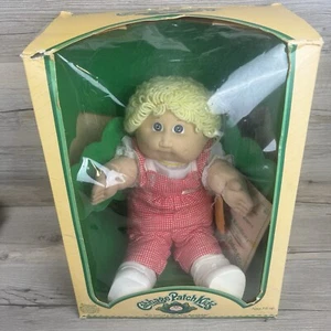 Cabbage Patch Kids Girl New Open Box Blonde Hair Blue Eyes Adoption Papers - Picture 1 of 16