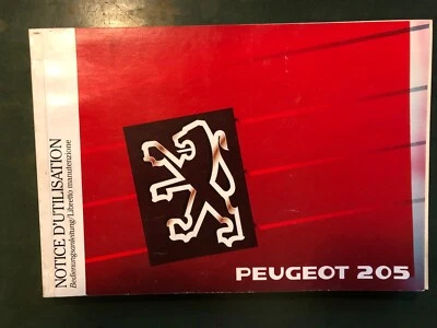 LIBRETTO USO E MANUTENZIONE PEUGEOT 205 AUTO D'EPOCA - Immagine 1 di 4