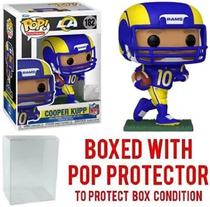 Funko POP! Football NFL LA Rams Cooper Kupp #182 Vinyl Figure w/ Case - Picture 1 of 1