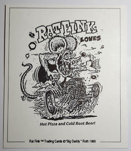 1993 Rat Fink Trading Card "RAT FINK LOVES" by Ed "Big Daddy" Roth