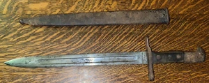 VINTAGE~ WW1/11 DEUTSCHE MASCHINENFABRIK BERN~ 19" BAYONET WITH SHEATH - Picture 1 of 18
