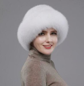 Handmade White Fur Hats for Women for 