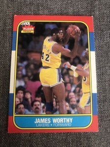 1986-87 Fleer James Worthy #131 | RC Rookie Card