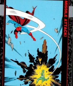 1992 SkyBox Doomsday : The Death of Superman DC Comics #32 Missile Attack ! - Photo 1/2