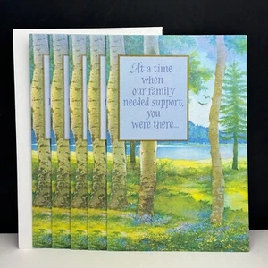 LOT OF 5 AMERICAN GREETINGS THANK YOU FOR YOUR SYMPATHY Cards + Envelopes, - Picture 1 of 5