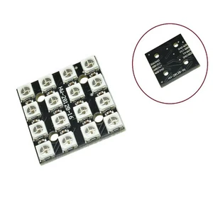 1 pieza WS2812B 4*4 16 bits a todo color 5050 RGB LED lámpara panel luz para Arduino - Imagen 1 de 4
