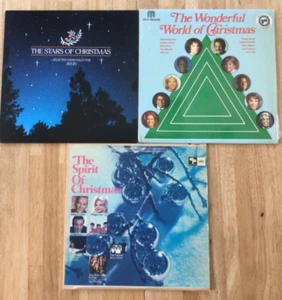 Lot 3 The Stars of Christmas, Wonderful World, Spirit of Christm LP Vinyl Record - Picture 1 of 10