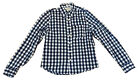 Abercrombie Kids XL Muscle Long Sleeve Button Up Navy Checked Excellent!