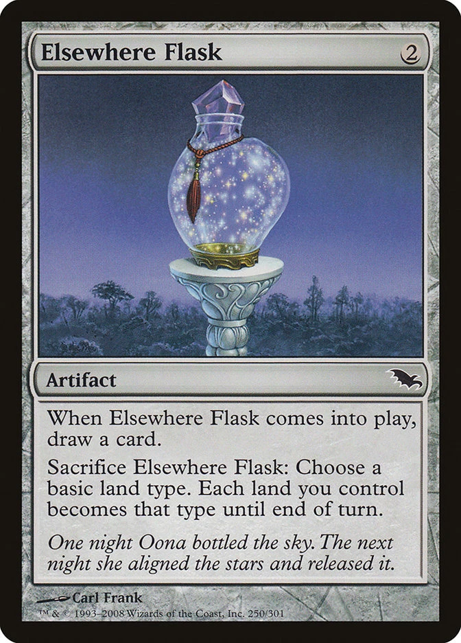 1x Elsewhere Flask - NM PACK FRESH - Shadowmoor - SPARROW MAGIC mtg - Image 1 of 1