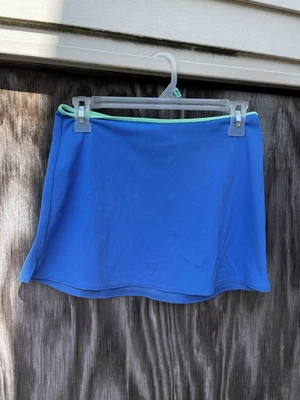 Hobie Vibrant Blue With Green Trim Swim Skirt Cover Up Women Size 8 - Image 1 of 4