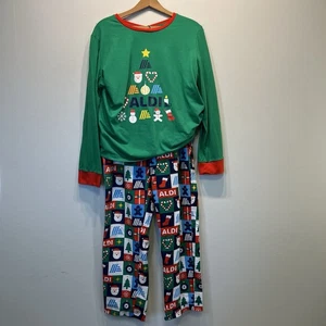 ALDI GEAR CHRISTMAS Tree Women's Large 2pc Holiday Pajama Set - Picture 1 of 7