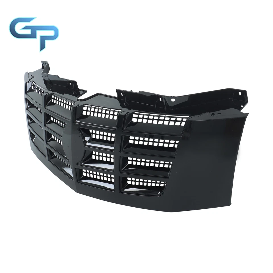 For Cadillac Escalade Escalade ESV 07-14 Honeycomb Front Bumper Grille Gloss BLK - Изображение 1 из 4