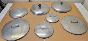  Wagner Ware Sidney-O- Magnalite GHC lotto di 7 coperchi pentola padella salsa alluminio  - Foto 1 di 15