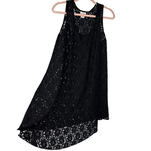 Profile By Gottex schwarzes Spitzenkleid Gr. Medium ärmellos Tank - Bild 1 von 11