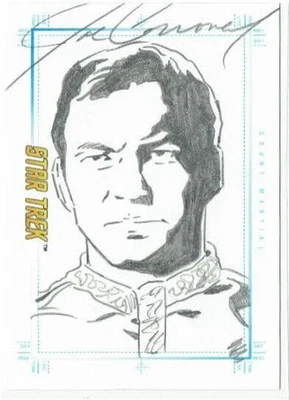 Star Trek TOS Art & Images Sketch Card Court Martial by Joe Corroney - Image 1 of 2