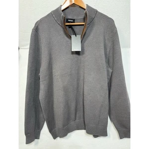 Marled Men’s Large NWT Grey Sweater 1/4 Zip W/crewed Collar. - Picture 1 of 4