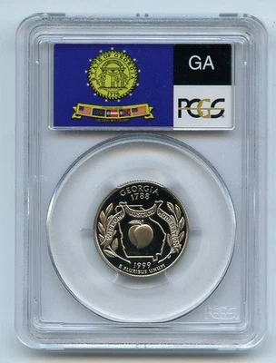 1999 S 25C Clad Georgia Quarter PCGS PR70DCAM - Image 1 of 2