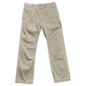 RRL Ralph Lauren Khaki Beige Chino Trousers 30x30 Officer Military Pants F/S - Picture 1 of 10