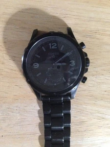 FOSSIL Uhr schwarz NDW2A inklusive Metallbandbox und Anleitung nur für Teile - Bild 1 von 9