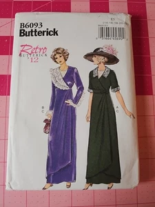 Butterick Retro Muster B 6093 Titanic Edwardian Kostüm Größen 14 16 18 20 22 FF - Bild 1 von 2