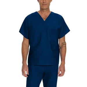 Landau Essentials Unisex Reversible 1-Pocket V-Neck Scrub Top - 7502 - Picture 1 of 16