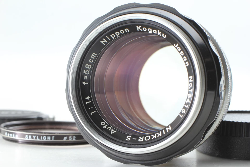 CLA'd PAT PEND [Near MINT+] Nikon Nikkor-S Auto 5.8cm 58mm f/1.4 Non-Ai Lens JP - Image 1 of 4