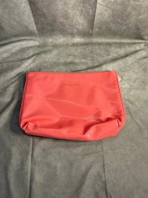 Bolso de Cosméticos Lancôme Paris Coral - Estuche de Viaje Bolsa de Maquillaje Brillante Foto 1 de 4
