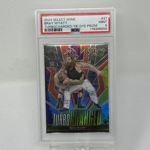 2024 Select WWE Bray Wyatt turboalimentado #21 Tie-Dye Prizm 24/25 PSA 9 - Imagen 1 de 2
