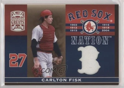 Donruss Greats Red Sox Nation Materials Carlton Fisk 2005 #RSN-10 HOF Foto 1 de 2