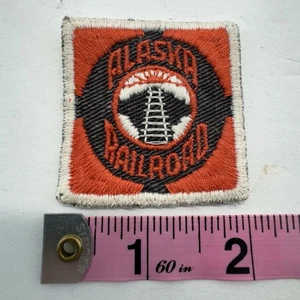 Vintage Alaska Railroad Patch Train Locomotive Railway - Picture 1 of 2