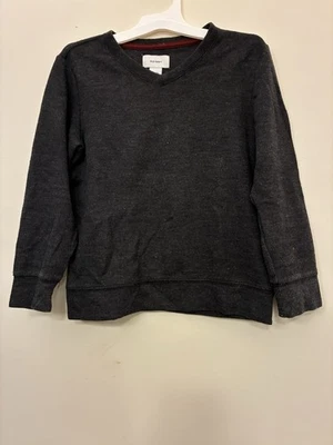 Suéter Old Navy Niño Niño Sólido Negro Mezcla de Algodón Punto Acanalado Manga Larga Cuello en V XS Foto 1 de 3