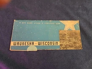 Vintage Waukesha Wisconsin Brochure City Born Under A Fortune Star - Picture 1 of 3