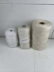 Macrame Cotton Cord Lot 3 Different Colors - Picture 1 of 4