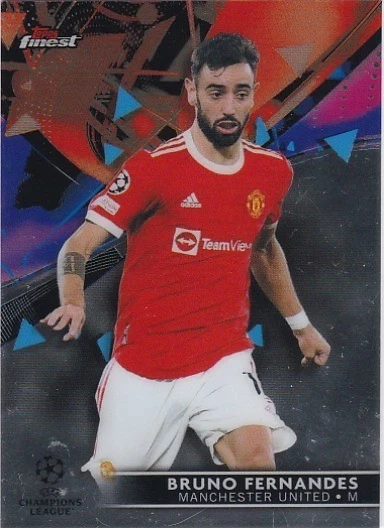 Topps Finest Champions League 2021/22  - #66 Bruno Fernandes - Manchester United - Image 1 of 1