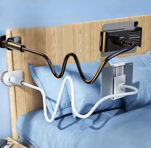 Supporto Staffa Per Tablet, Telefono Da Tavolo e Letto, Braccio Lungo Regolabile - Foto 1 di 11